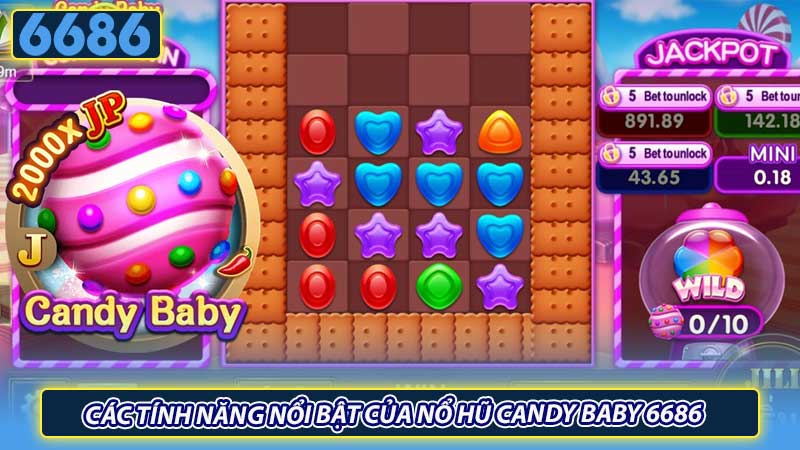 Các tính năng nổi bật của nổ hũ Candy Baby 6686